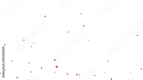 3D confetti explosion with transparent background. Celebration Party Burst Effect. Confetti Particles failing with luma Matte Channel. 4k stock video.