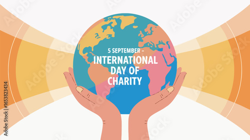  International Day of Charity Donations Hand Holding Origami Boat