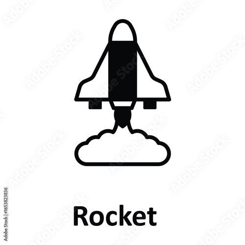Rocket Vector icon which can easily modify or edit