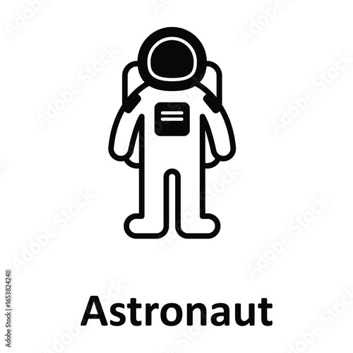 Astronaut Vector icon which can easily modify or edit