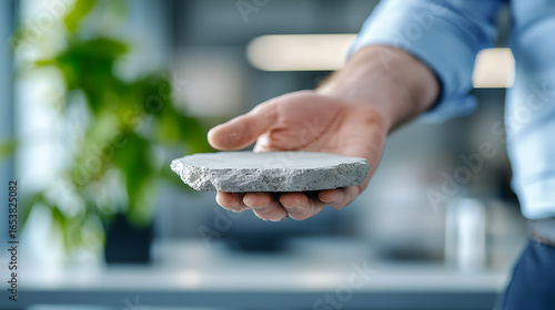 Innovative material testing office environment product showcase professional setting close-up view engineering concepts