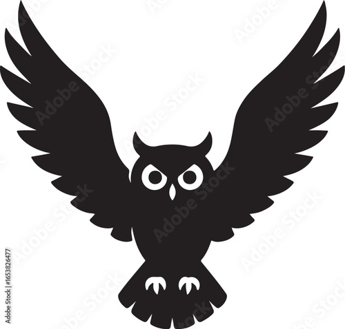 The owl is sitting.  হুদুম পেঁচা 