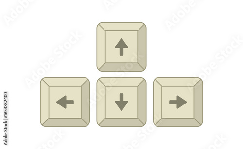 navigation button keyboard illustration
