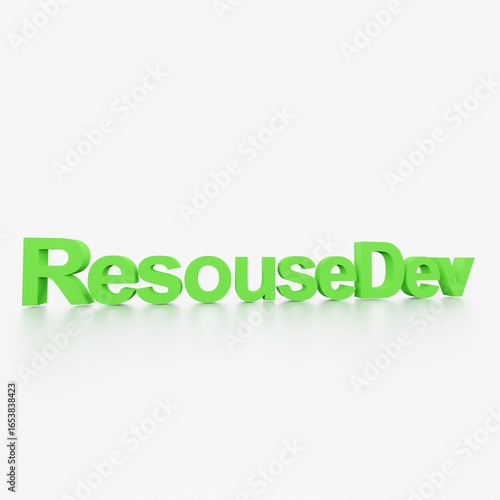 resouse Dev リソース　開発　3dtext