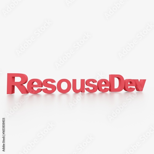 resouse Dev リソース　開発　3dtext