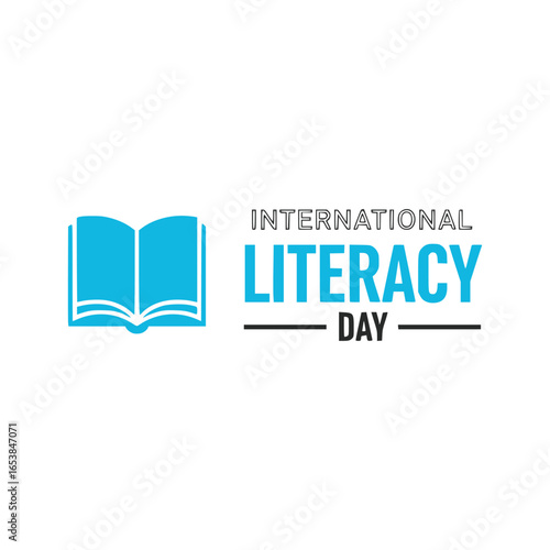 International Literacy Day concept logo 2025
