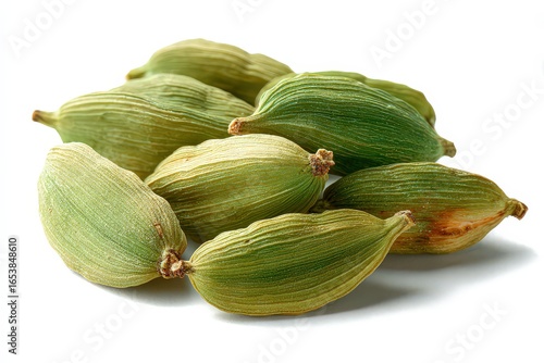 Wallpaper Mural Closeup Of Green Cardamom Pods On White Background Torontodigital.ca