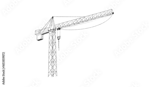 Building crane sketch
