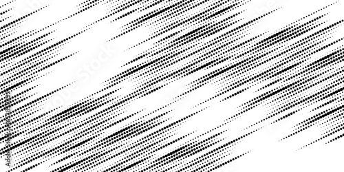 Set of halftone dots gradient pattern texture isolated on white background. Straight dotted spots using halftone circle dot raster texture. Vector blot half tone collection.