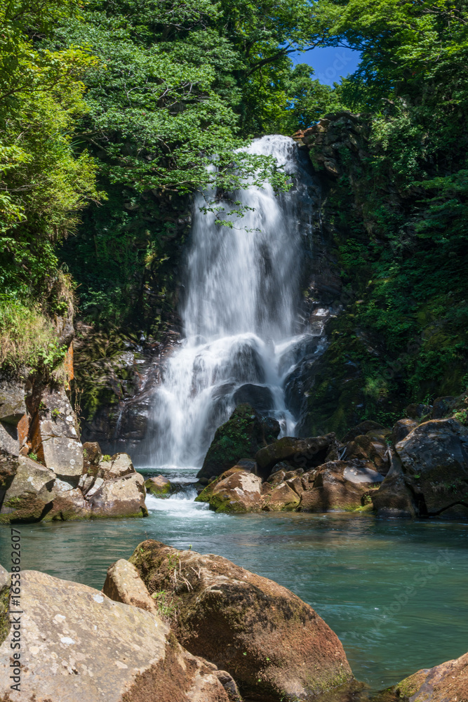 Fototapeta premium 美しい渓谷の滝