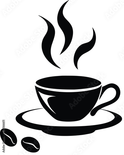A steaming cup of hot coffee or tea, a warm and aromatic beverage perfect for a morning refreshment or a cozy moment, served in a mug