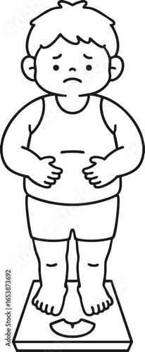 Weight measurement: obese men