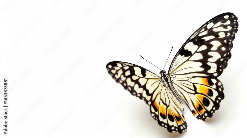 Fototapeta premium A Butterfly on a White Background