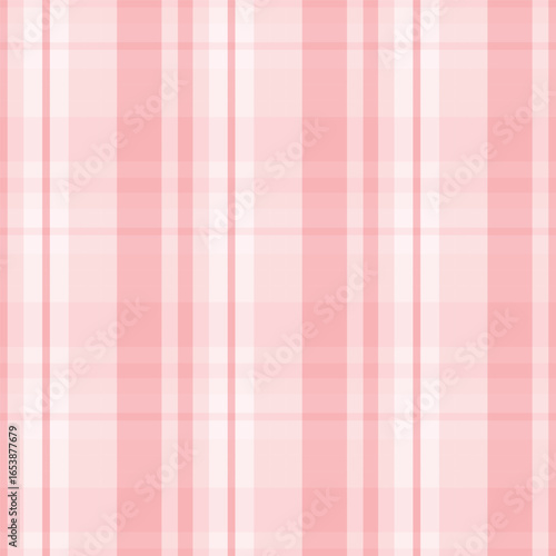 Vector seamless pattern in pink Scottish plaid.