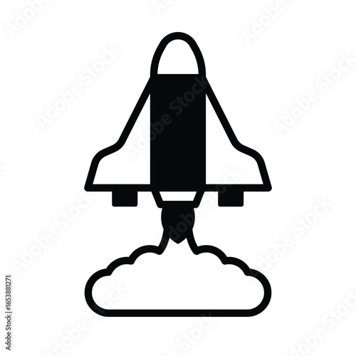 Rocket Vector icon which can easily modify or edit