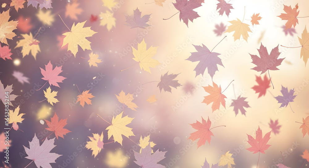 Autumn leaves falling background Autumn leaves falling background