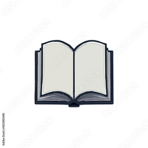 open book with blank pages
