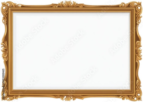 Wallpaper Mural Gold ornate picture frame Torontodigital.ca