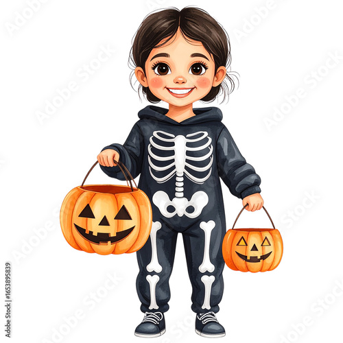 Watercolor Gothic Halloween Clipart Set | Witches, Pumpkins, Ghosts, Black Roses, Skulls