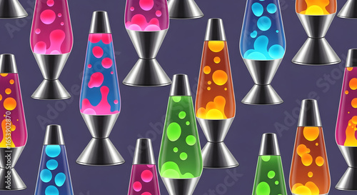 Colorful lava lamp pattern