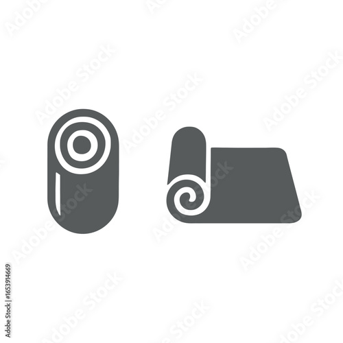 Yoga Mat and Foam Roller Set for Exercise and Fitness