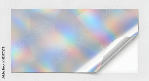 Iridescent holographic sticker design