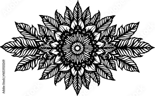Baroque brilliance black logo featuring an ornate vintage European border, crafted with intricate details and elegant flourishes