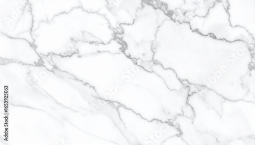 Elegant white marble texture with natural grey veins, luxurious stone background