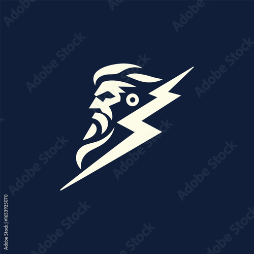 mighty zeus god logo