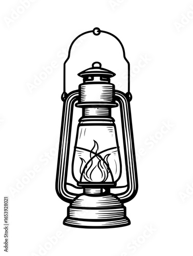 vintage oil lamp