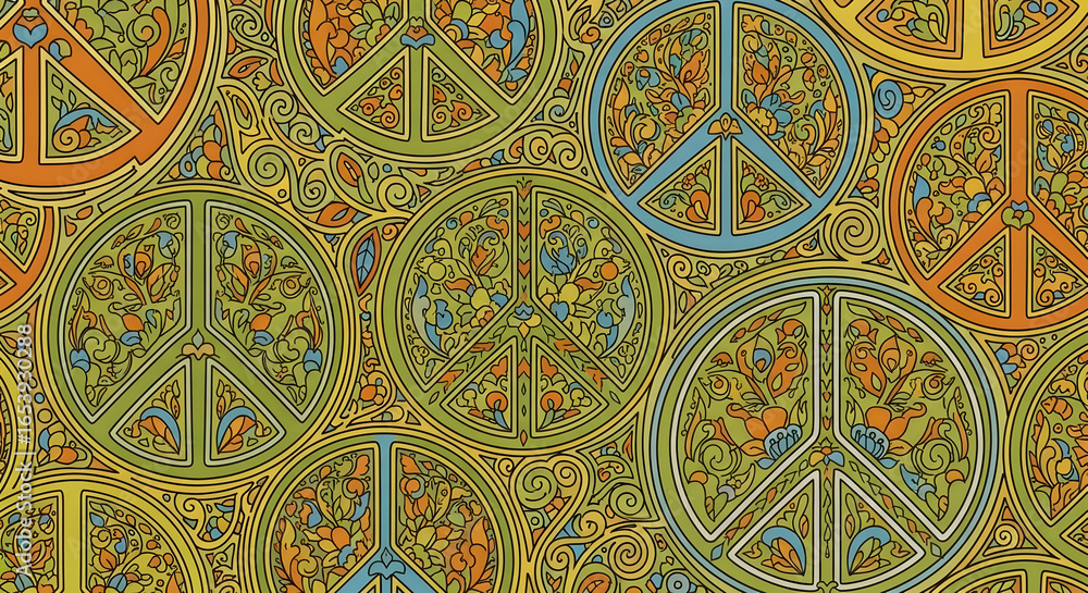 Peace symbol pattern design Peace symbol pattern design