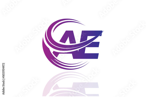 Free Download AE Circular Swirl Logo – Modern Gradient Symbol for Business, Corporate & Creative Branding Identity Design - GFXLoad
