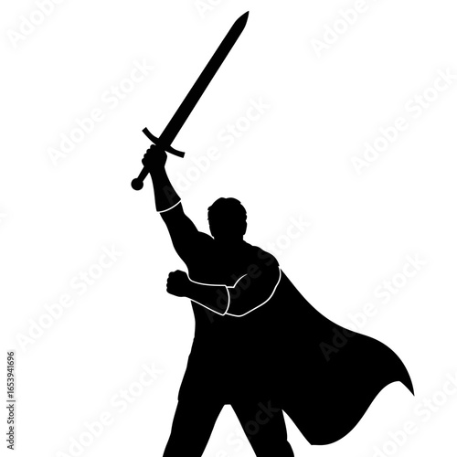silhouette of a warrior