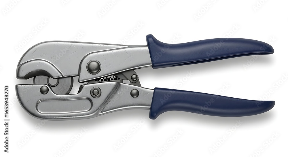 Obraz premium Professional pipe cutter tool isolated on white background for plumbing work