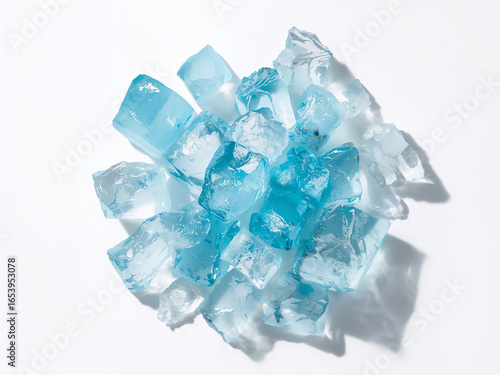 Wallpaper Mural Blue ice shards crystal frozen Torontodigital.ca