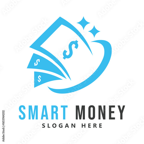 Vector money concept logo template