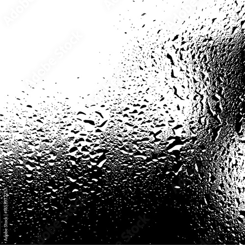 Black and white water drops condensation texture background high resolution vector illustration image