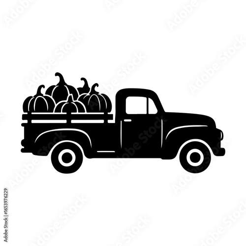 Pickup on pumpkin vector for autumn fall design 