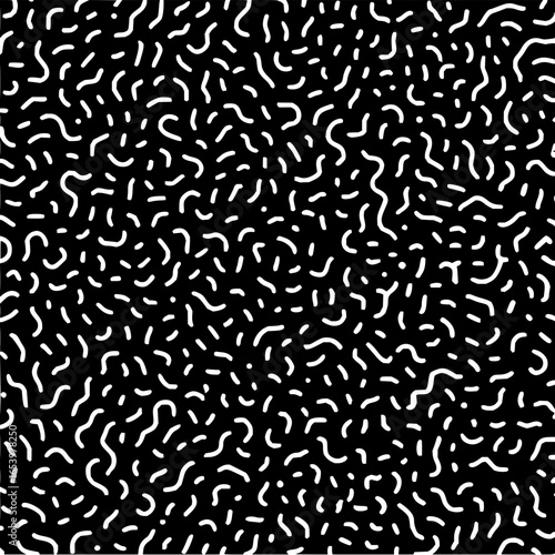Abstract black and white worm pattern background vector design for digital paper and textile print