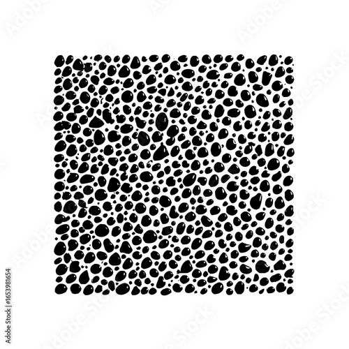 Black and white pebble stone background pattern design for abstract surface and decorative art projects