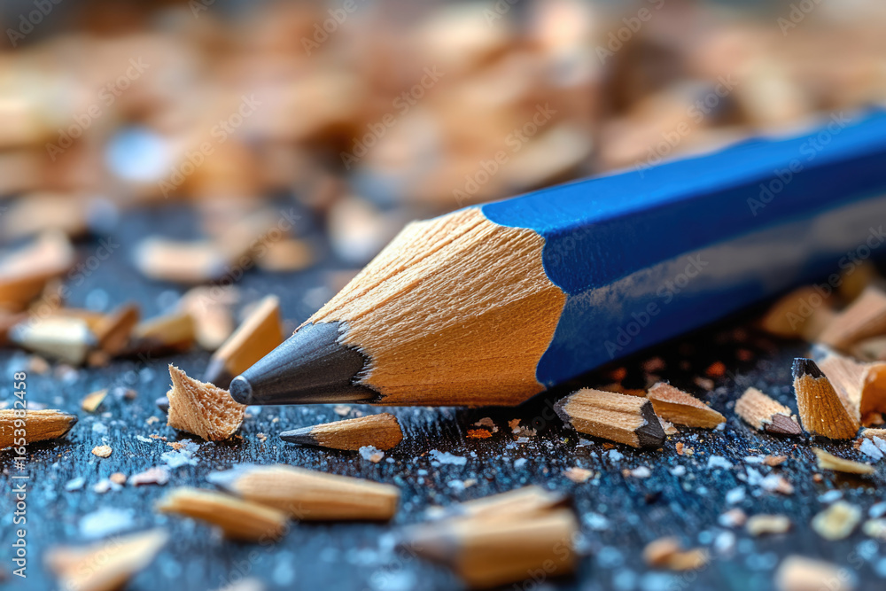Fototapeta premium Where Art Begins: A Sharpener Surrounded by Inspiration