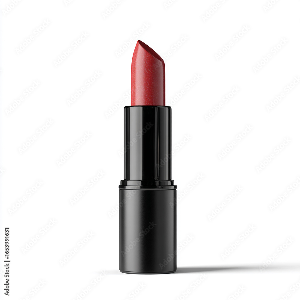 Realistic Lipstick Mockup, Isolated on White Background Realistic Lipstick Mockup, Isolated on White Background