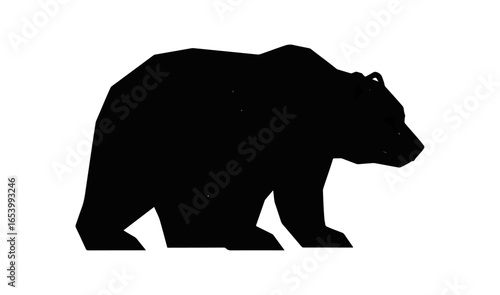 Bear silhouette graphic design