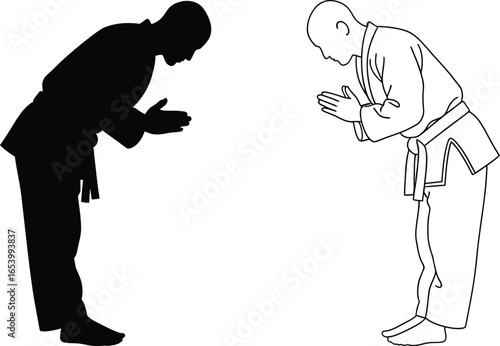 Bowing martial arts dojo karate judo respect etiquette training