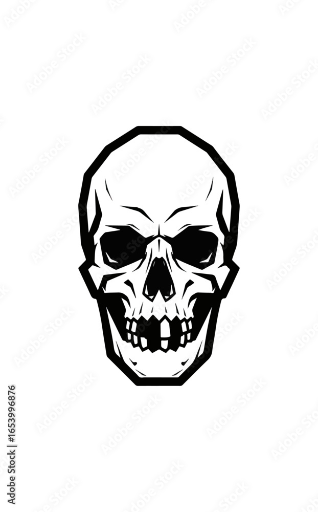 Fototapeta premium Skull graphic design illustration