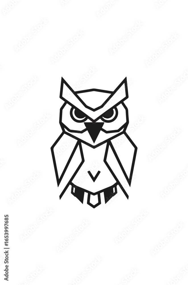 Geometric owl graphic design Geometric owl graphic design