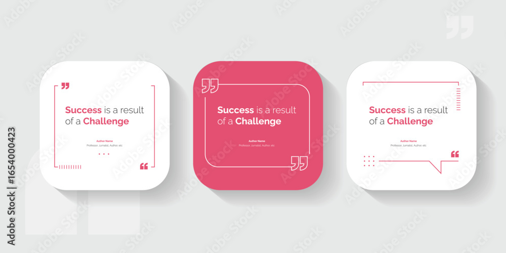 Fototapeta premium Set Bubble testimonial banner, quote, infographic. Social media post template designs for quotes. Empty speech bubbles, quote bubbles and text box