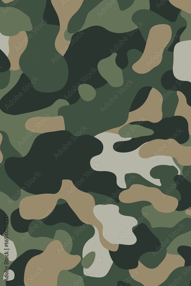 Naklejka premium Military camouflage patterns aesthetic background design