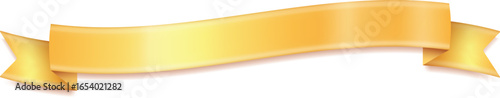 vector illustration of golden ribbon for design
