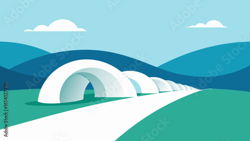 Witness a Landscape of Smooth Interconnected White Tunnels Underground